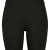 Women's high-waisted cycling shorts - black