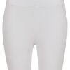 Women's high-waisted cycling shorts white