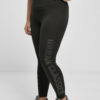 Women's high-waisted leggings black/black