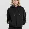 Women's hooded kimono black