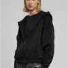 Women's hoodie Boxy Zip Hoody black