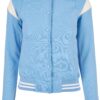 Women's inset College Sweat Jacket clearwater/whitesand