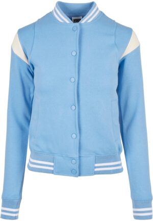 Women's inset College Sweat Jacket clearwater/whitesand