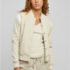 Women's inset College Sweat Jacket softseagrass/white