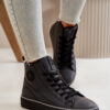 Women's insulated sneakers made of eco leather Big Star black