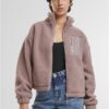 Women's jacket Sherpa Mix powder pink
