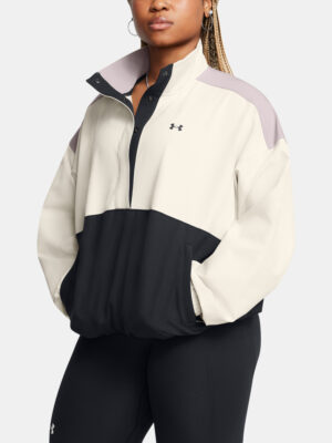 Women's jacket Under Armour Armoursport Swoven Pullover-WHT - Women's