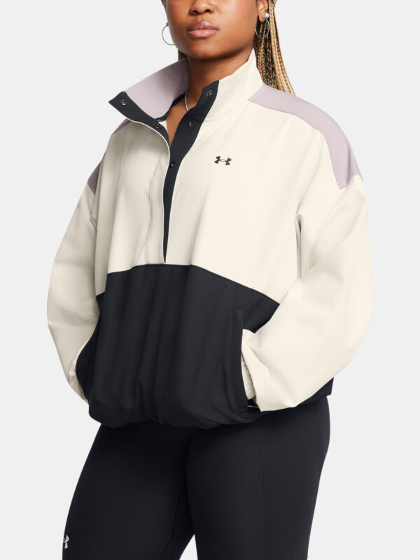 Women's jacket Under Armour Armoursport Swoven Pullover-WHT - Women's