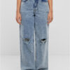 Women's jeans Distressed 90's light blue washed
