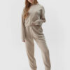 Women's jogger sweatpants with the addition of modal 4F - beige