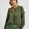 Women's khaki blouse