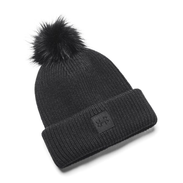 Women's knitted beanie Under Armour Halftime Ribbed Pom