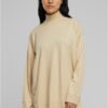 Women's knitted sweater made of eco-viscose with wet sand