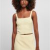 Women's knitted top soft yellow