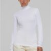 Women's knitted turtleneck white