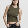 Women's lace olive top