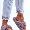 Women's leather slippers Papcie gray Elma