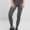 Women's leggings AOP hibiscus black