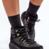 Women's lightweight trapper shoes with zip Lee Cooper black