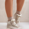 Women's lightweight zip trapper shoes Lee Cooper light beige