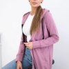 Women's long hoodie Kesi - pink