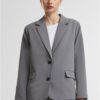 Women's long jacket gray