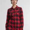 Women's long shirt Lucy red/black
