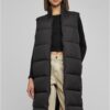Women's long vest black