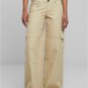 Women's low-waisted cargo denim offwhite raw