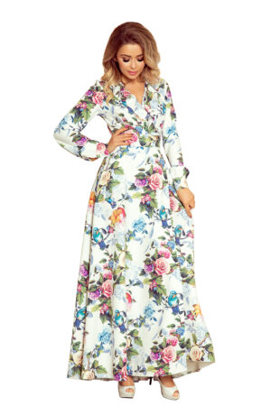 Women's maxi dress with ruffle Numoco