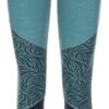 Women's merino wool thermal pants Kilpi JANNA-W dark green