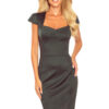 Women's midi dress with a neckline Numoco