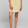 Women's mini skirt Plisse soft yellow