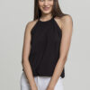 Women's neck warmer for a tank top in black