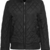 Women's nylon jacket Diamond Quilt black