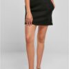 Women's organic terry mini skirt black
