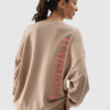 Women's oversize sweatshirt 4F - beige