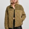 Women's oversized Diamond Quilt Puffer Jacket tiniolive