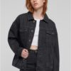 Women's oversized denim jacket from the 90s - black washed