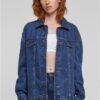 Women's oversized denim jacket from the 90s - navy blue