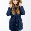 Women's parka GLANO - dark blue
