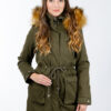 Women's parka GLANO - green