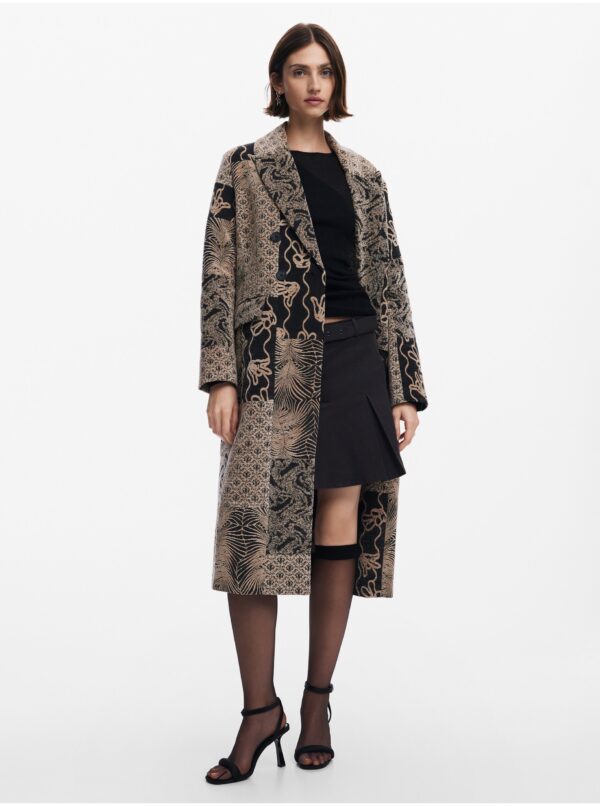 Women's patterned coat Desigual Niza - Women