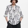 Women's patterned shirt Desigual Faces - Women