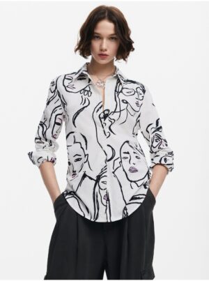 Women's patterned shirt Desigual Faces - Women