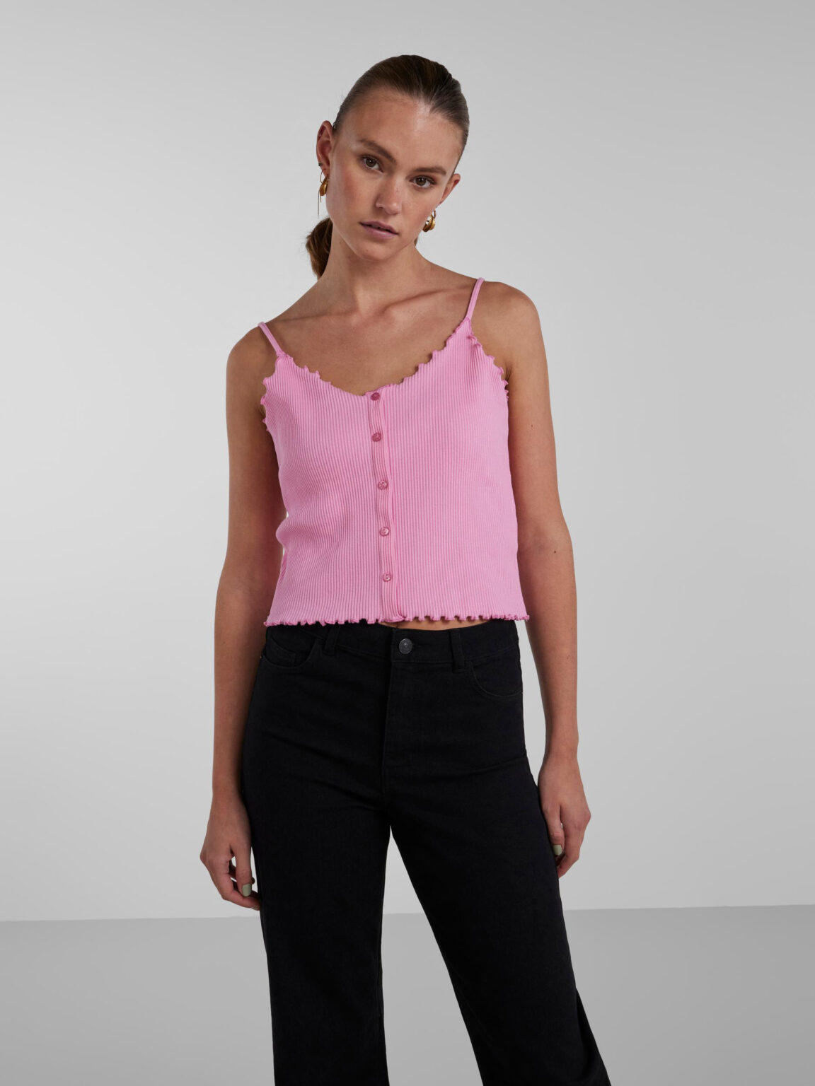 Women's pink tank top Pieces Nukisa