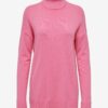 Women's pink turtleneck ONLY Ibi - Women