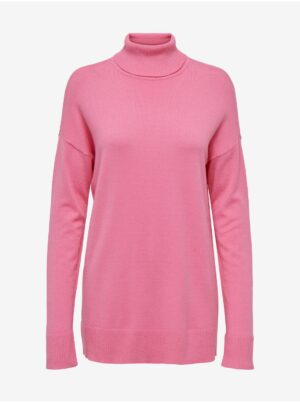 Women's pink turtleneck ONLY Ibi - Women