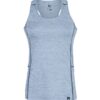 Women's quick-drying tank top Hannah RINA pearl blue mel