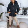 Women's quilted jacket CAMA black Dstreet